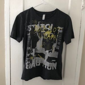 Gray Graphic Tee Shirt